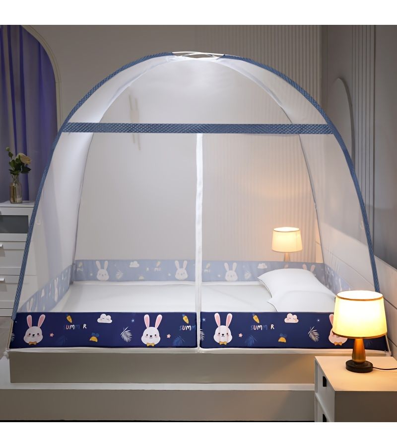 Cartoon Mosquito Net Repellent Deer 70.87x78.74 Inch Easy Pop Up Full Coverage - Image 2