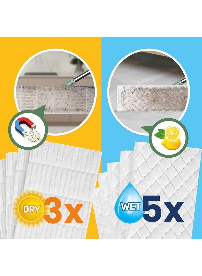 Nordic Stream مجموعة أدوات تنظيف الأرضيات نوردك ستريم ستريمي (15201) - رطب وجاف، تنظيف فعال متعدد الأسطح، مجموعة كاملة مع ممسحات أوتوماتيكية - Image 3