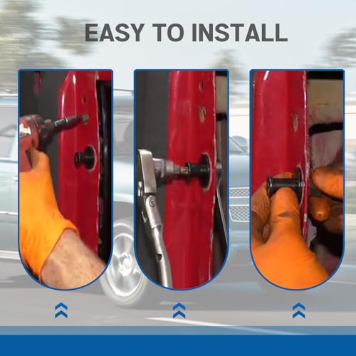 UNIGT 38427 Tailgate Striker Bolt Compatible with Chevy Silverado Escalade Avalanche Sierra Tailgate Latch Come with Nuts Replace 11570162 - Set of 2 - Image 3