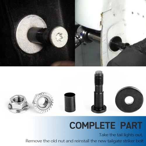 UNIGT 38427 Tailgate Striker Bolt Compatible with Chevy Silverado Escalade Avalanche Sierra Tailgate Latch Come with Nuts Replace 11570162 - Set of 2 - Image 5