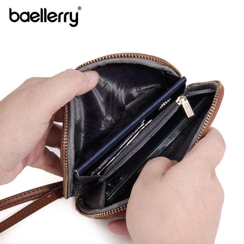 جديد Unisex Passbook حقيبة baellerry عصرية بسيطة متعددة الوظائف سحاب العملة حقيبة الهاتف المحمول الصغيرة للنساء - Image 3