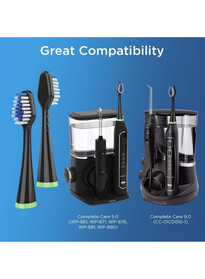 Oralphi Brush Heads For Waterpik Complete Care 5.0 & 9.0 4Pack Black - Image 4