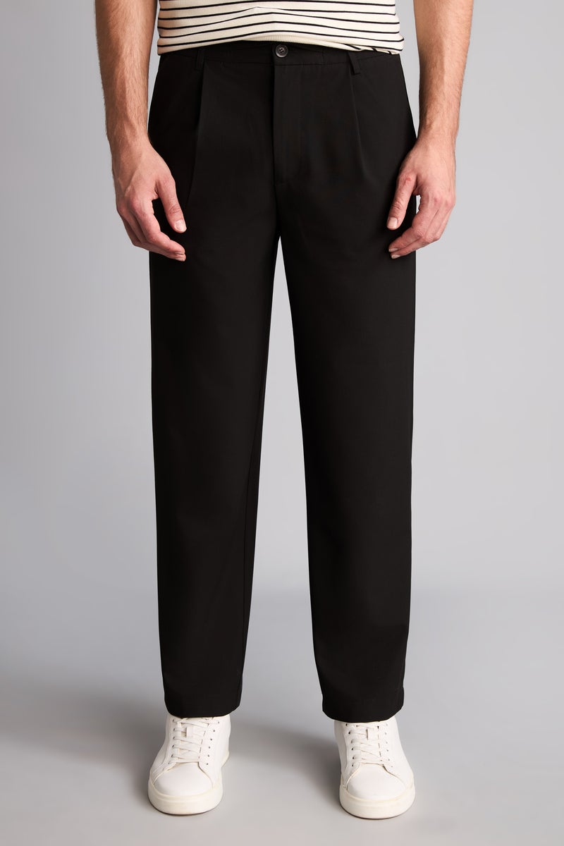 DeFacto Black Man Straight Fit Trousers Casual - Image 4