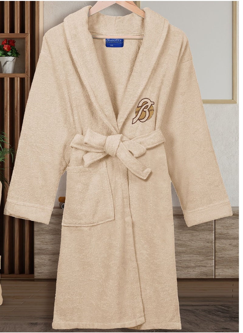 Banotex - Cotton bathrobe with a pocket for unisex, 100% Egyptian cotton, ultra-soft, highly water-absorbent, color-fast and modern, ideal for daily use, resorts and spas M - Image 1