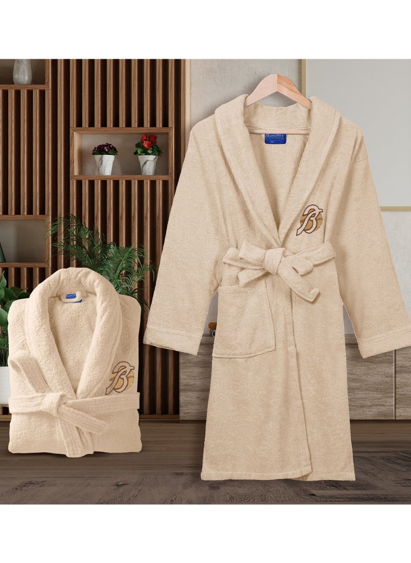Banotex - Cotton bathrobe with a pocket for unisex, 100% Egyptian cotton, ultra-soft, highly water-absorbent, color-fast and modern, ideal for daily use, resorts and spas M - Image 1