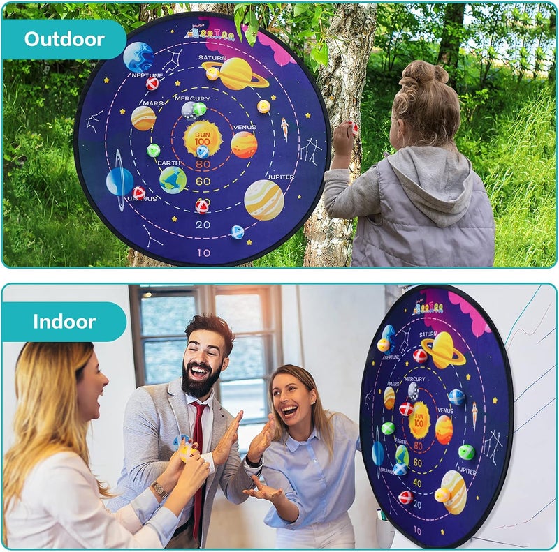 Bootaa 29" Large Dart Board for Kids, Kids Dart Board with Sticky Balls, Boys Toys, Indoor/Sport Outdoor Fun Party Play Game Toys, Birthday Gifts for 3 4 5 6 7 8 9 10 11 12 Year Old Boys Girls - Image 3