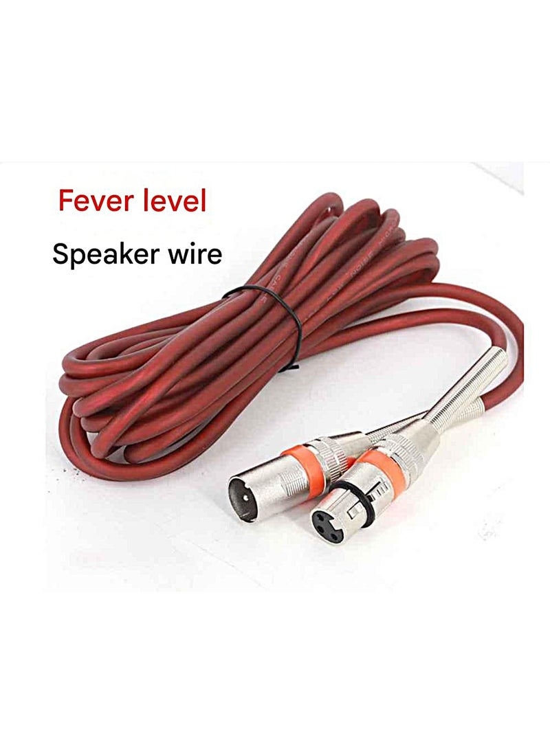 ELIKLIV 3m Brown XLR Male-Female Microphone Audio Cable (with Spring) - Professional High-Fidelity Transmission  - Image 4