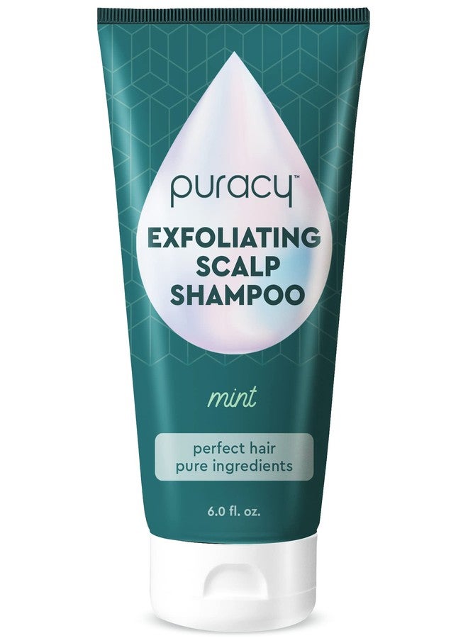 Puracy Scalp Scrub, 99.96% Natural Scalp Exfoliator, Hair Scrub, Scalp Exfoliator Scrub, Scalp Treatment, Scalp Cleanser, Dry Scalp Treatment, Scalp Care, Scalp Shampoo, Itchy Scalp Shampoo - Mint - Image 1