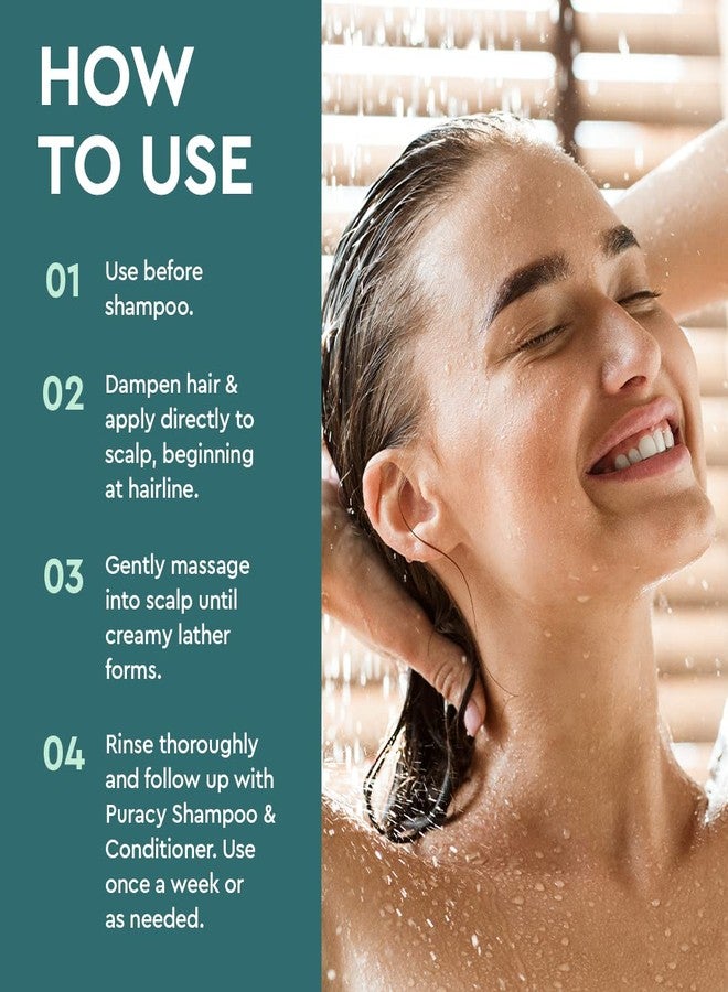 Puracy Scalp Scrub, 99.96% Natural Scalp Exfoliator, Hair Scrub, Scalp Exfoliator Scrub, Scalp Treatment, Scalp Cleanser, Dry Scalp Treatment, Scalp Care, Scalp Shampoo, Itchy Scalp Shampoo - Mint - Image 3