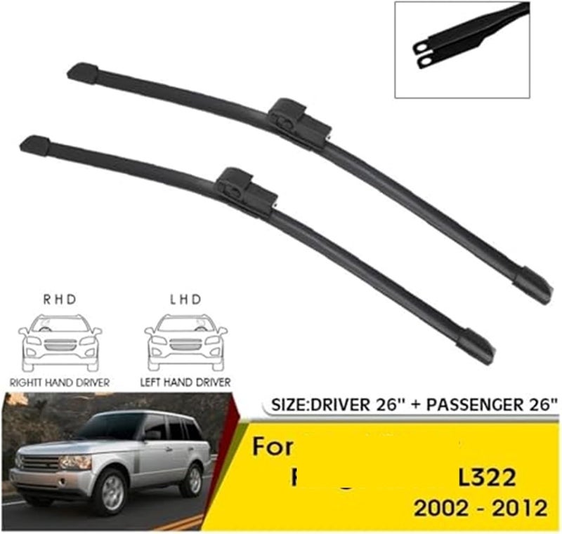 DEMULAX Car Front Wiper Blades for Land Rover L322 - Image 4