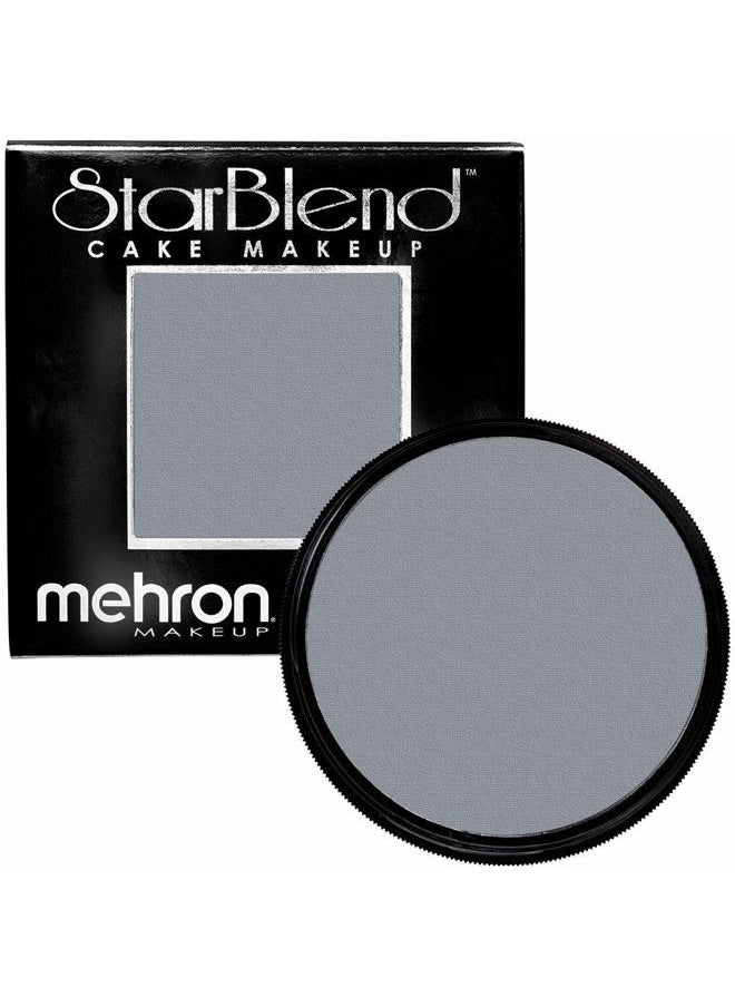 mehron - Makeup StarBlend Cake Makeup | Wet/Dry Pressed Powder | Powder Foundation | Light Grey Face Paint & Body Paint 2 oz (56g) - Image 1