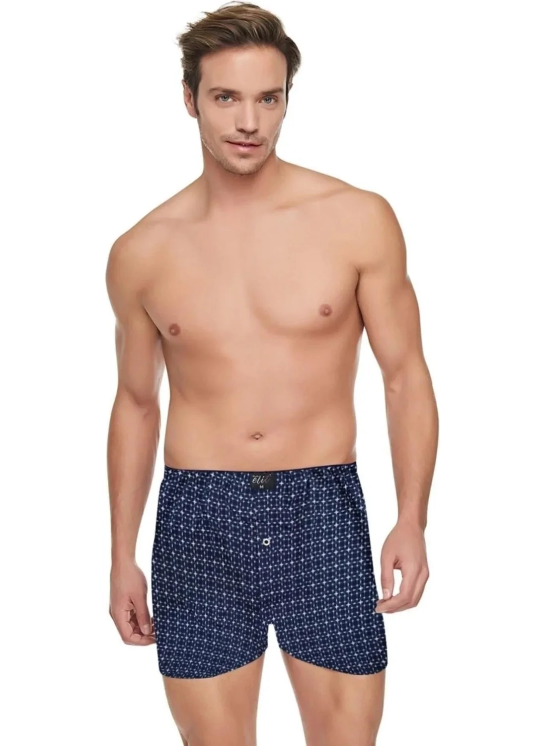 Tutku Elit Passion Elite Men's Towel Waist Patterned Boxer 1102 - 6 Pieces