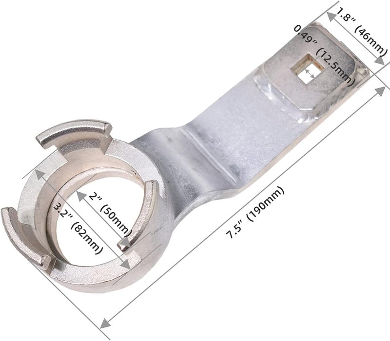 Alltooetools Crankshaft Pulley Holder Tool Crank Pulley Holding Socket Wrench Compatible with Volvo Ford 1.8 2.0 2.3 16V - Image 2
