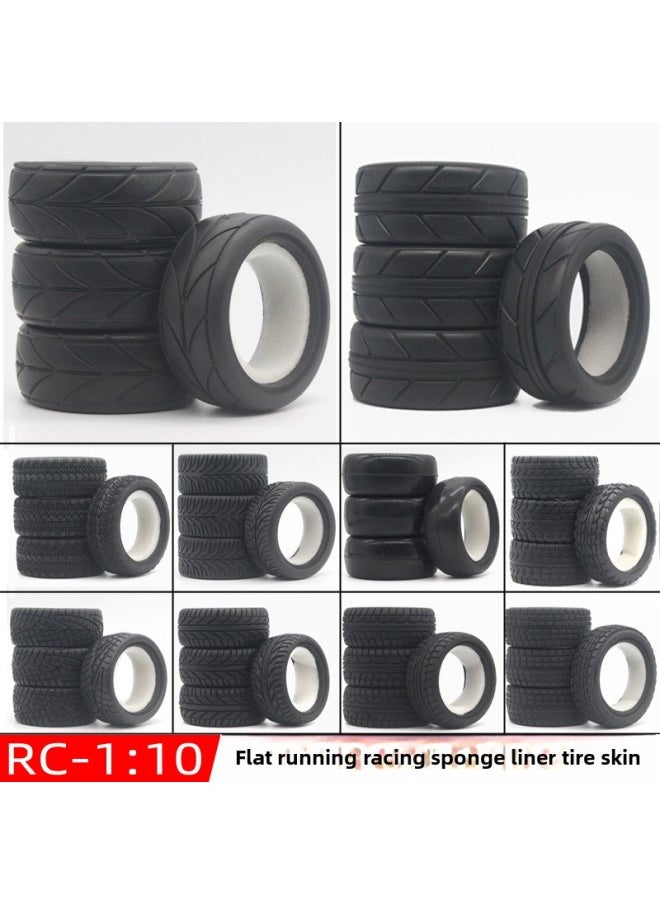 1/10 HSP 94123 94122 Flat Running RV Cherry Blossom D4 Advanced Racing Tire Tire And Tire General Assembly-Color:8005  - Image 2