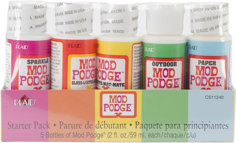 Mod Podge Starter Set - 5 Pack of Assorted Transparent Craft Glues - Image 1