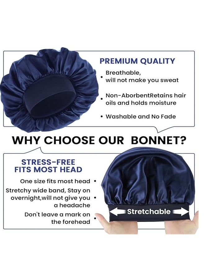 الرجال الحرير قبعة ، قبعة الساتان ، حزام مطاطي الحرير قبعة النوم - Image 3