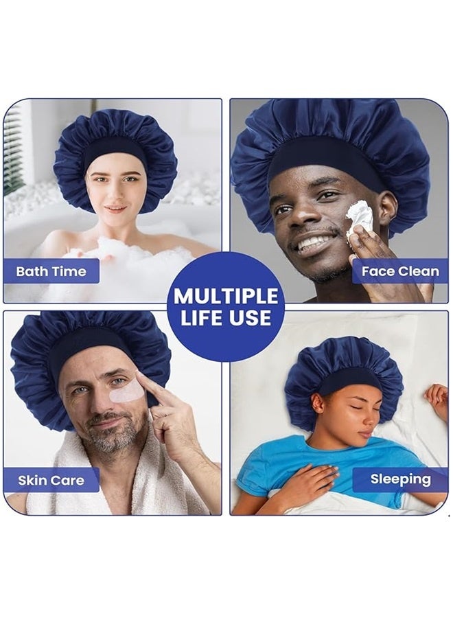 الرجال الحرير قبعة ، قبعة الساتان ، حزام مطاطي الحرير قبعة النوم - Image 5