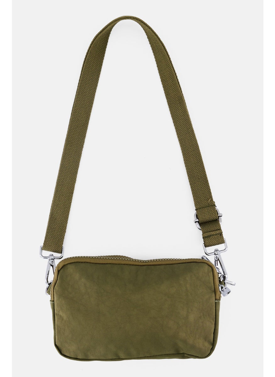 I Love Fashion Women Brand Logo Wallet, Olive  - Image 2