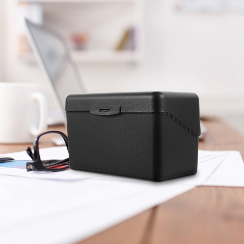 Business Card Holder Organizer Box PP Plastic Compact Storage Non Deformable For Office Desk - Image 3