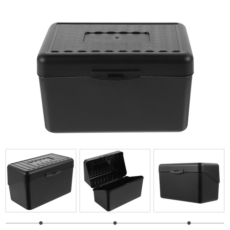 Business Card Holder Organizer Box PP Plastic Compact Storage Non Deformable For Office Desk - Image 5