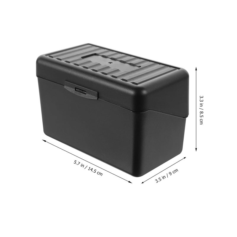 Business Card Holder Organizer Box PP Plastic Compact Storage Non Deformable For Office Desk - Image 4