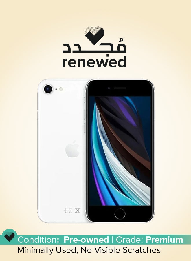 Apple Renewed - iPhone SE 2nd Gen 128GB White 4G - International Version - Image 1