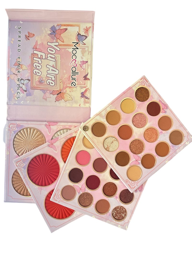 Mocallure 4 in 1 Eyeshadow Palette Book You are Free 40 Eyeshadows Shades - pzsku/Z35B067FA80CE81071E89Z/45/_/1726859467/02c408f4-74e7-4415-8791-e205a8b9c942