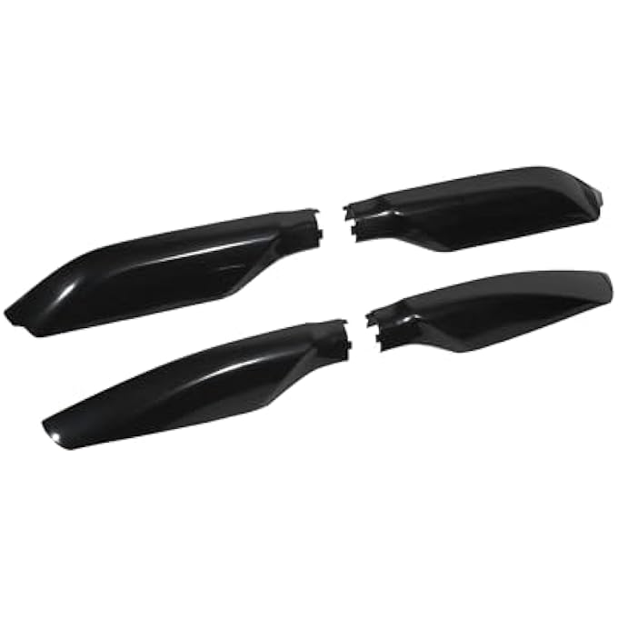 rayihni 1 Set Roof Rack Leg Cover Roof Rack Bar Rail End Protection Cover Shell for Toyota Land Cruiser Prado FJ150 2010-2018 Black Roof Rack Rails End Cap Car Parts - Image 2