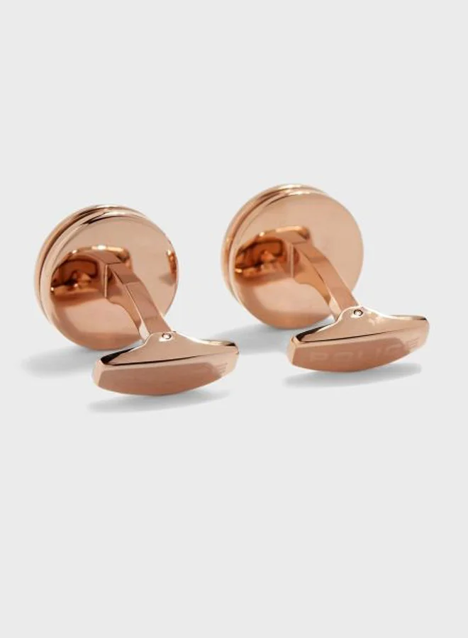 Police Pair Of Stainless Steel Cufflinks