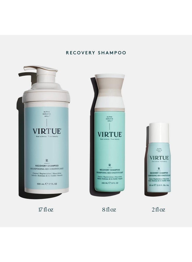 فيرتشو شامبو VIRTUE Recovery الخالي من الكبريتات مع الكيراتين وزيت بذور الباوباب للشعر التالف، آمن على اللون - Image 5