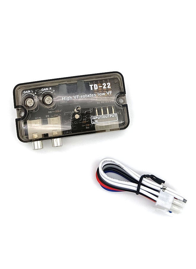 Generic - Car Audio Converter, With Delay Function Adjustable High to Low Frequency Converter Audio Amplifier 12V - Image 1