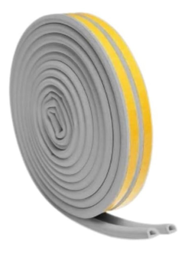 TEGRILO Weather Stripping Door Seal Strip Door Weather Stripping Door Seal Strip D Type for Doors and Windows, Exterior Door Weather Stripping Soundproofing - Image 1