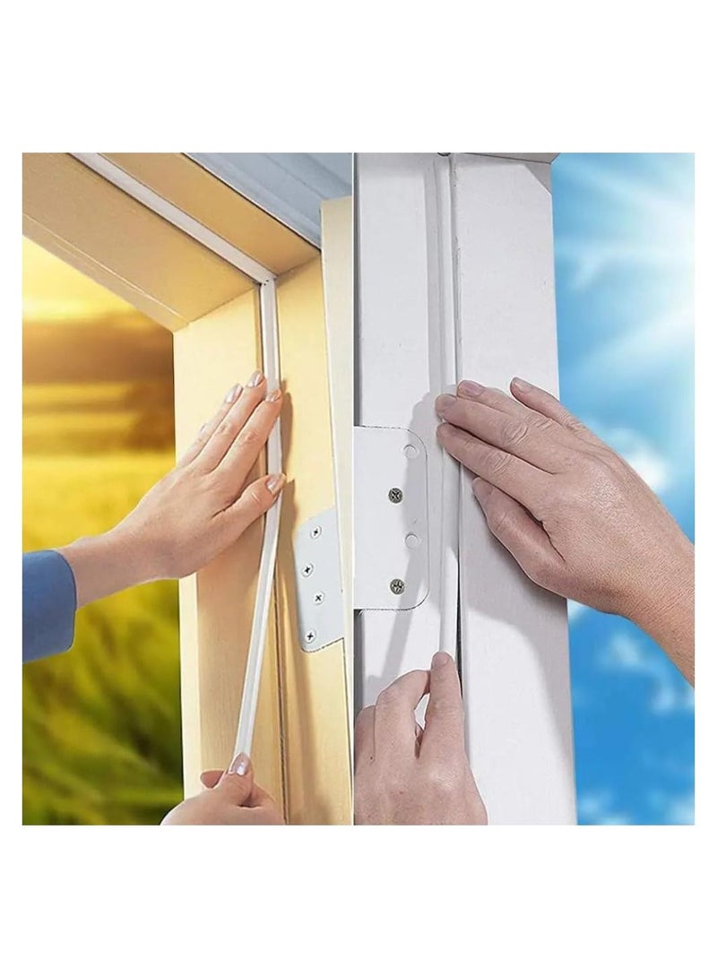 TEGRILO Weather Stripping Door Seal Strip Door Weather Stripping Door Seal Strip D Type for Doors and Windows, Exterior Door Weather Stripping Soundproofing - Image 5