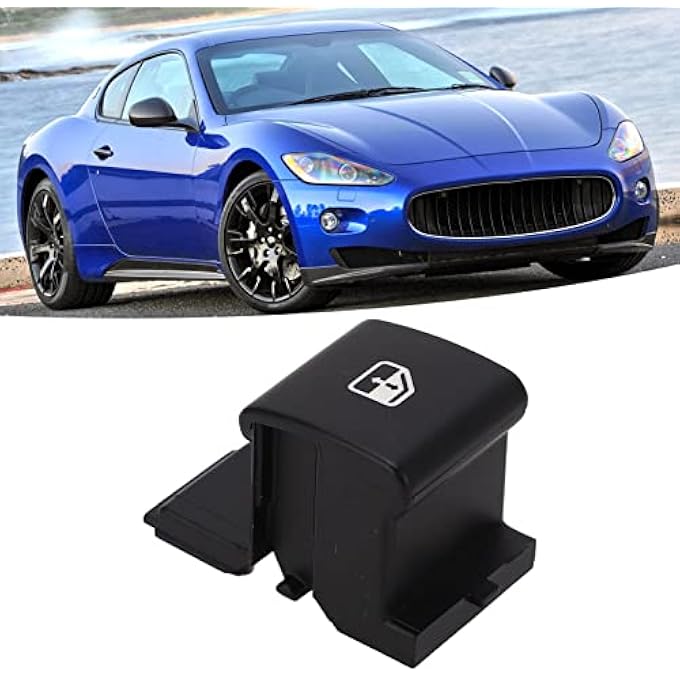 كينسو غطاء زر مفتاح نافذة السيارة، غطاء زر مفتاح نافذة السيارة الرئيسي، بديل بلاستيك ABS لسيارة جران توريزمو 2007-2014 - Image 4