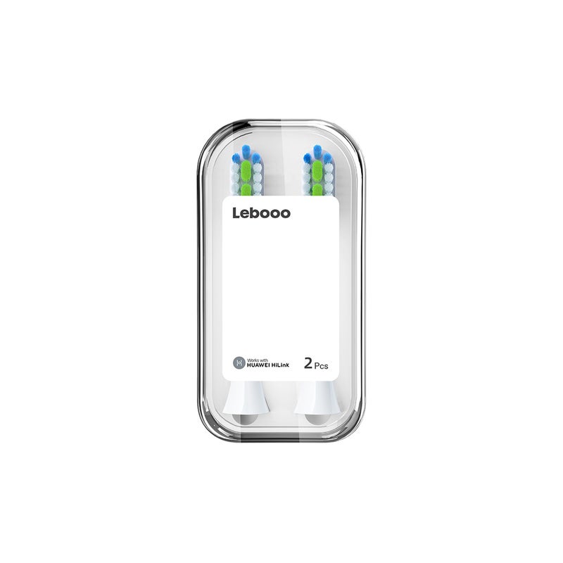 رأس فرشاة أسنان كهربائية لاستبدال HUAWEI HiLink Lebooo Sonic للعناية بالأسنان - 2 أجزاء / حزمة - لون أبيض - Image 4