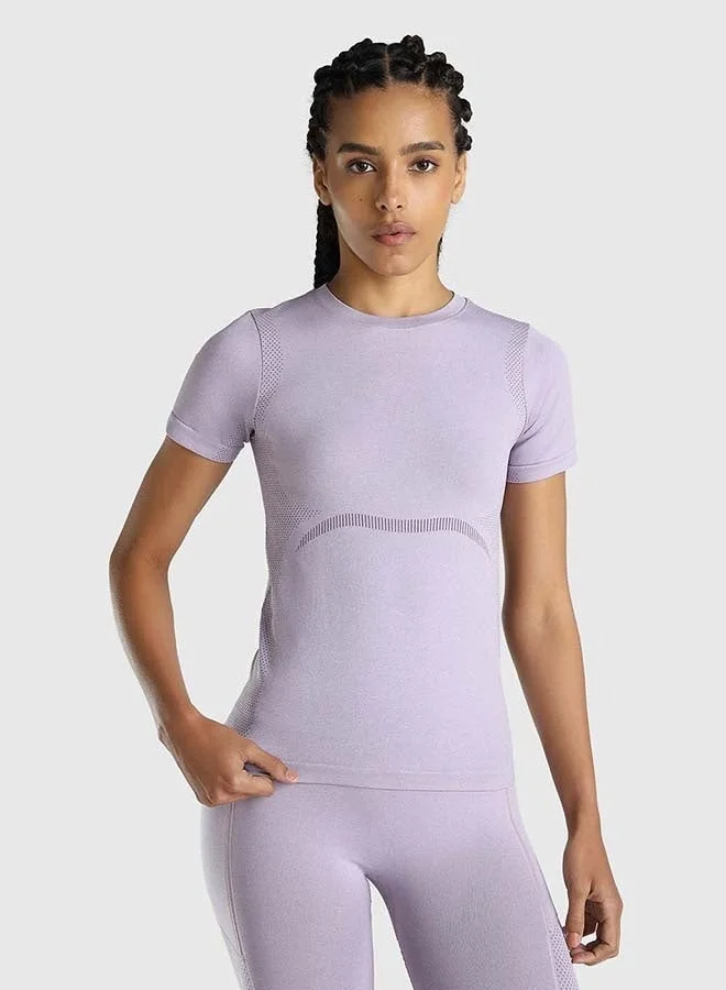 Musclemind Women's Seamless Slim Fit T-shirt