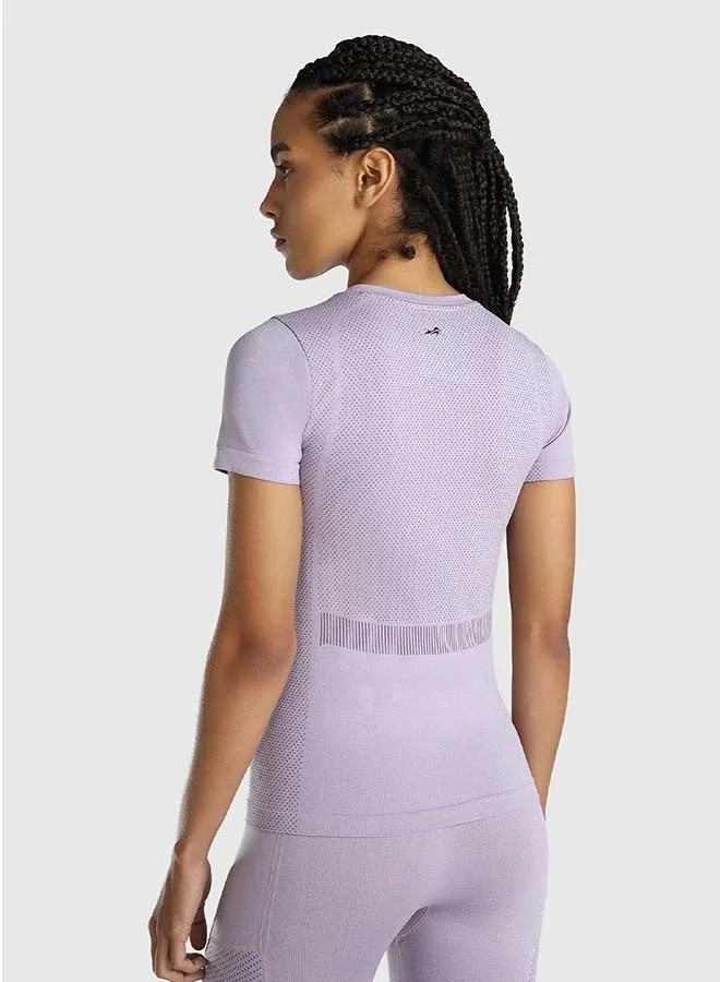 Musclemind Women's Seamless Slim Fit T-shirt