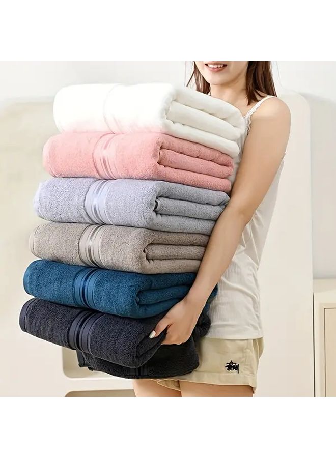 White Ultra Soft Quick Dry Absorbent Lightweight Bath Towel for Home Hotel Spa - Image 2