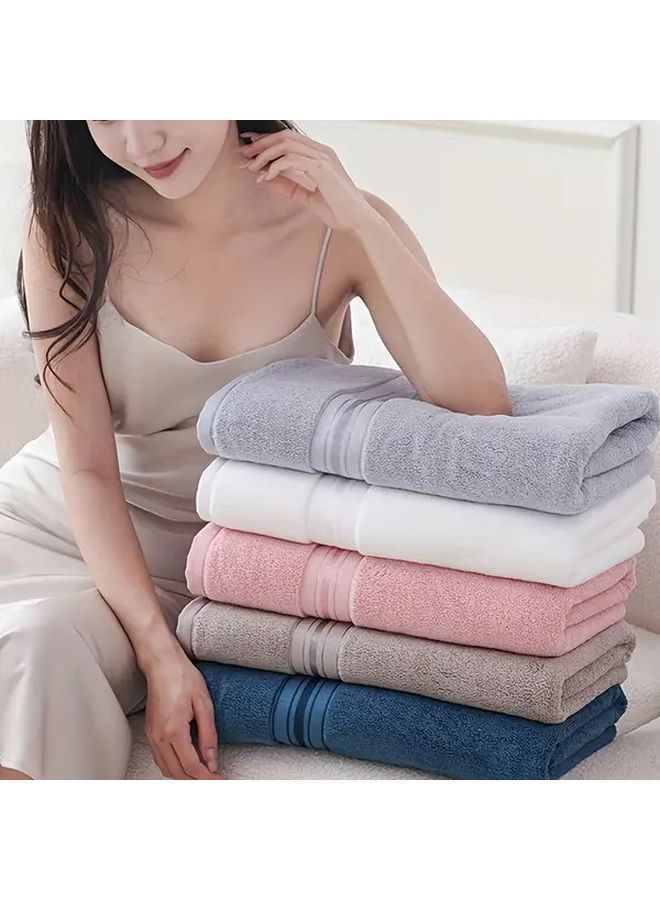 White Ultra Soft Quick Dry Absorbent Lightweight Bath Towel for Home Hotel Spa - Image 3