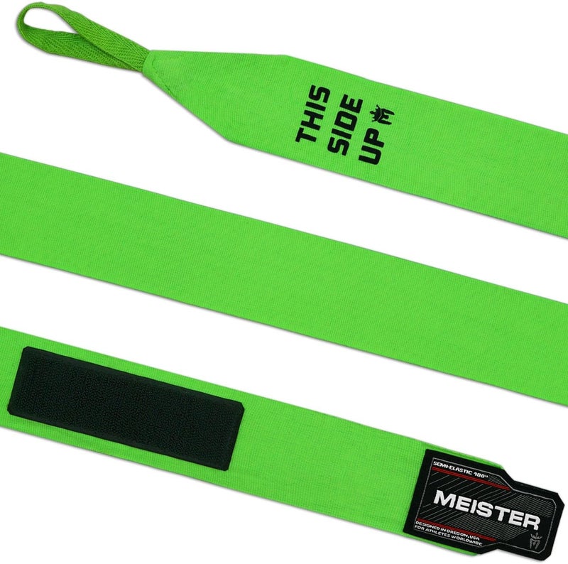 Meister Adult 180" Semi-Elastic Hand Wraps for MMA & Boxing (Pair) - Image 2