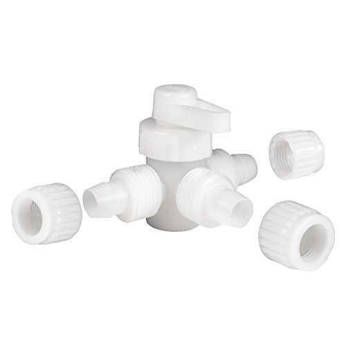 RecPro RV Plumbing Hardware | 06910 | 3-Way 1/2" Compression Fitting Directional/Bypass Valve | Pex Pipe/Tubing Fittings (2 Fittings) - Image 2