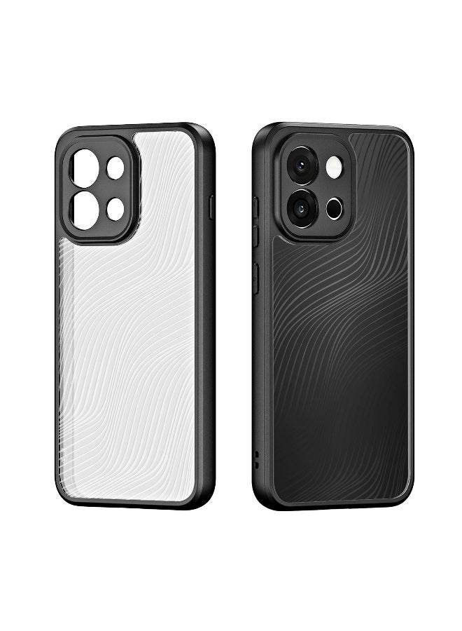DUX DUCIS Aimo Cover for the OnePlus 13T/13s Mobile phone slim, transparent matte cover made of TPU, polycarbonate, polypropylene, silicone - black - Image 2