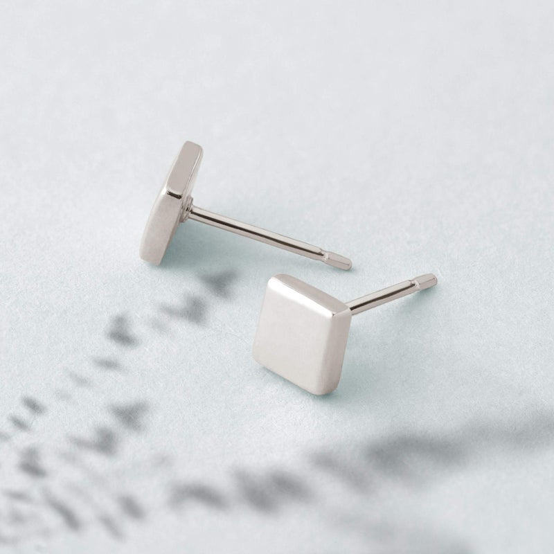 Boma Jewelry Sterling Silver Square Geometric Stud Earrings - Image 4