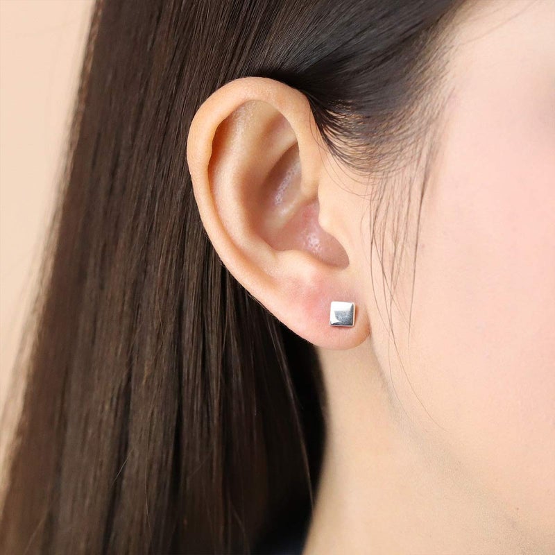 Boma Jewelry Sterling Silver Square Geometric Stud Earrings - Image 3