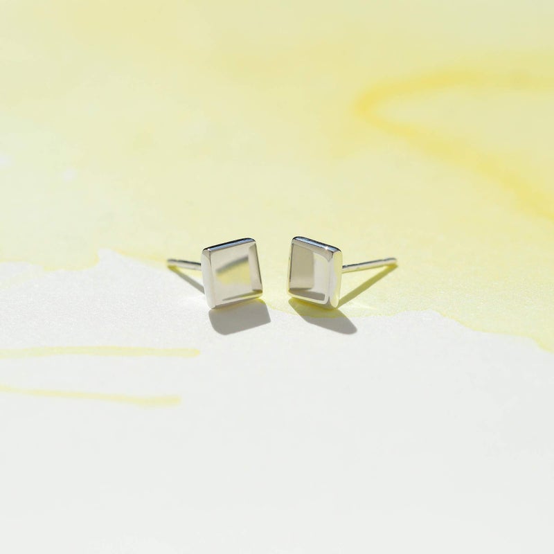 Boma Jewelry Sterling Silver Square Geometric Stud Earrings - Image 5