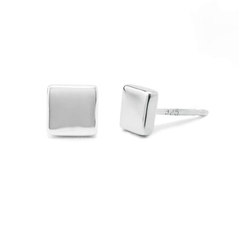 Boma Jewelry Sterling Silver Square Geometric Stud Earrings - Image 2