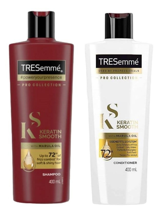 TRESemmé - Pro Collection Keratin Smooth Shampoo And Conditioner Set 400 ML - Image 1