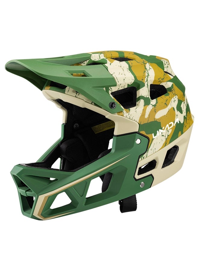 Generic Full Face Mountain Bike Helmet Adult Racing Downhill MTB Helmet for Men/Women Adult Mountain Bike 