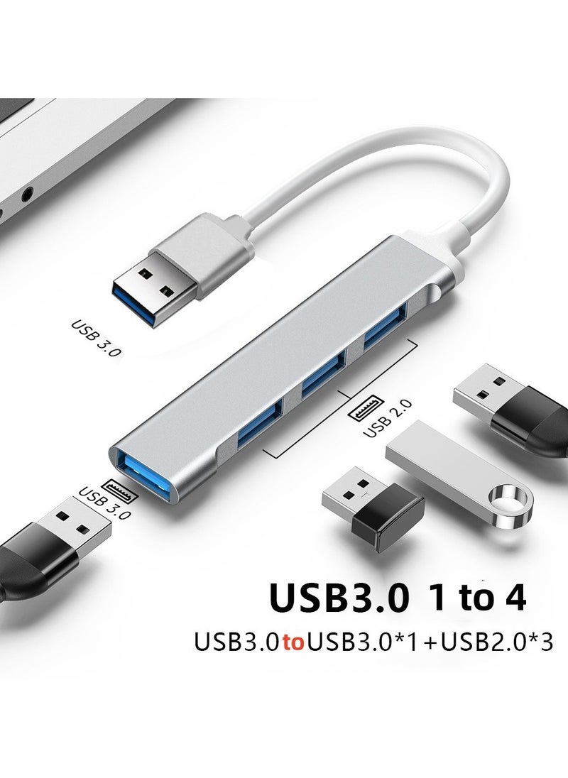 Jomo Store USB 3.0 Hub 4-Port Adapter – USB 3.0 to USB 3.0 Extension for MacBook Pro/Air, Samsung S22 Ultra, Huawei Mate XS 2, iPad Pro, Dell XPS 15 & More  - Image 1