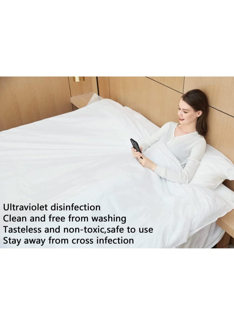 GUDOO Travel 4-Piece Bed Sheets Set Disposable for Travel,Disposable Bed Sheets, Quilt Cover and Pillow case Set for Hotel and Travel,Portable Disposable Sheet,Disposable Bedding Set  - Image 5